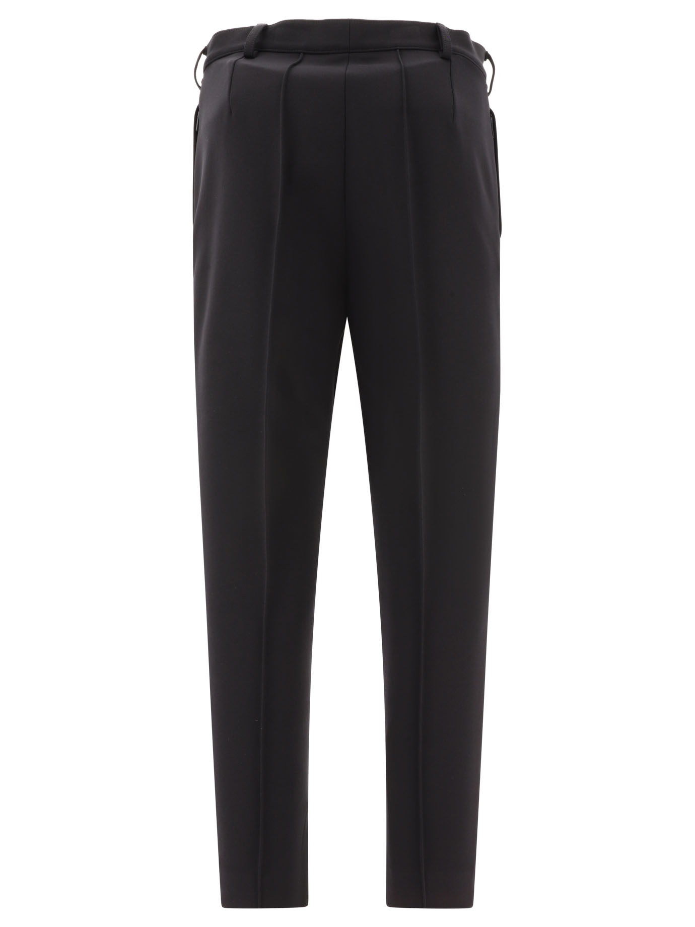 PRADA Black   Stretch natté trousers